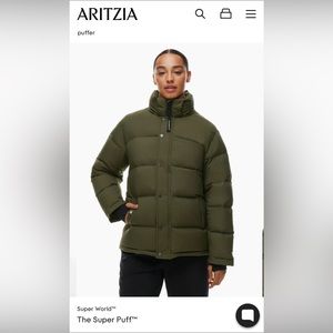 TNA Super Puff in Muddy Green